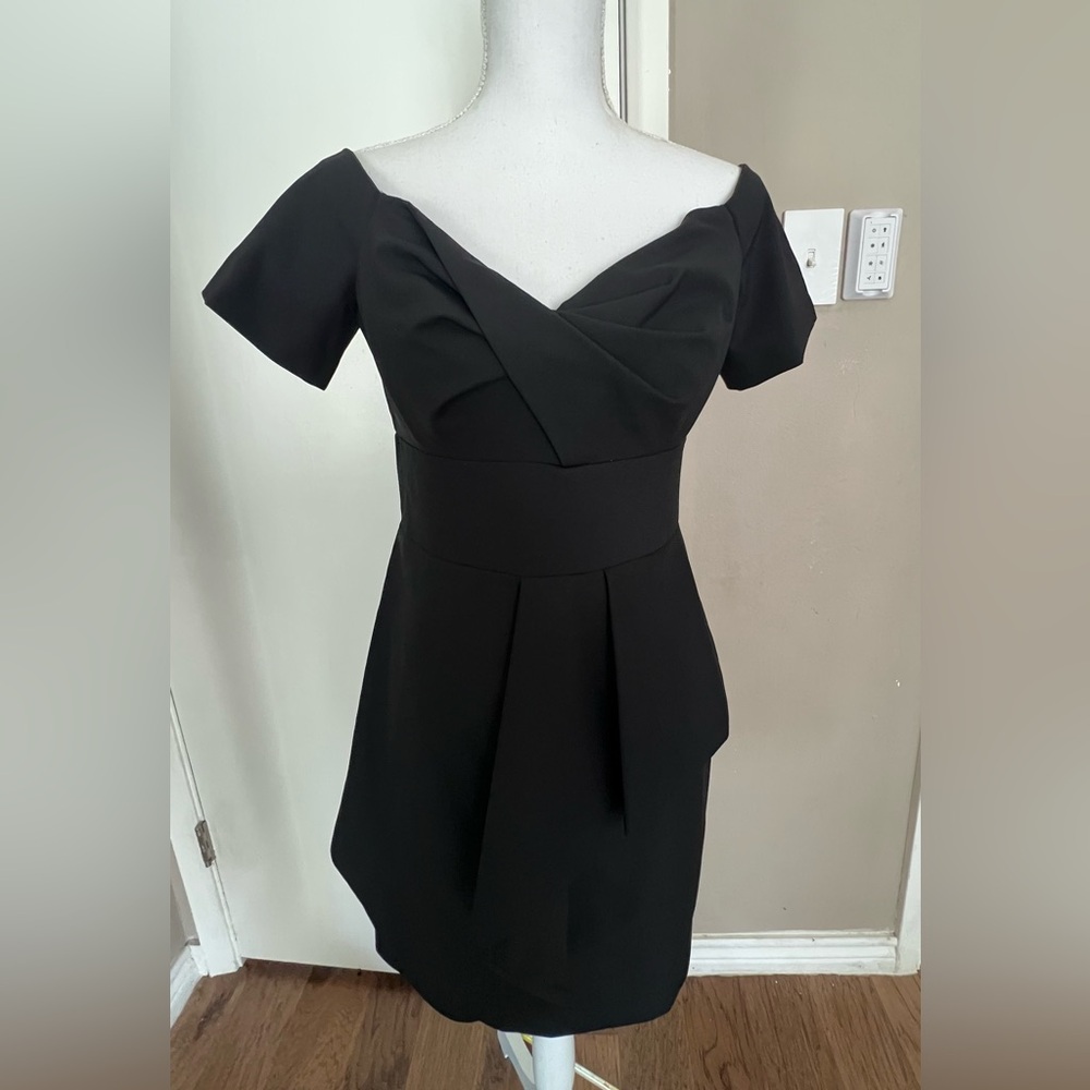 Vince Camuto Black Fit and Flare Mini Dress